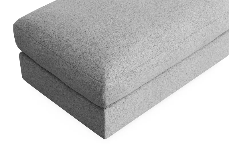Arken Lyx Rektangulär Fotpall i Tyg - Ljusgrå - Möbler - Stolar & fåtöljer - Pall & puff - Fotpall