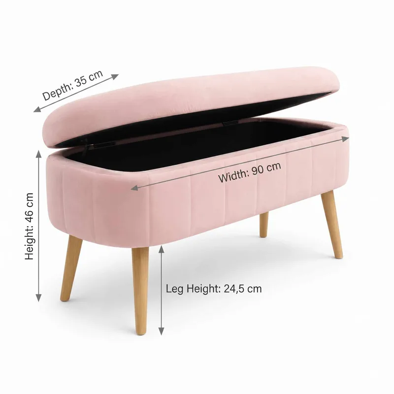 Armenia Sittpuff med förvaring 90 cm - Möbler - Stolar & fåtöljer - Pall & puff - Sittpuff