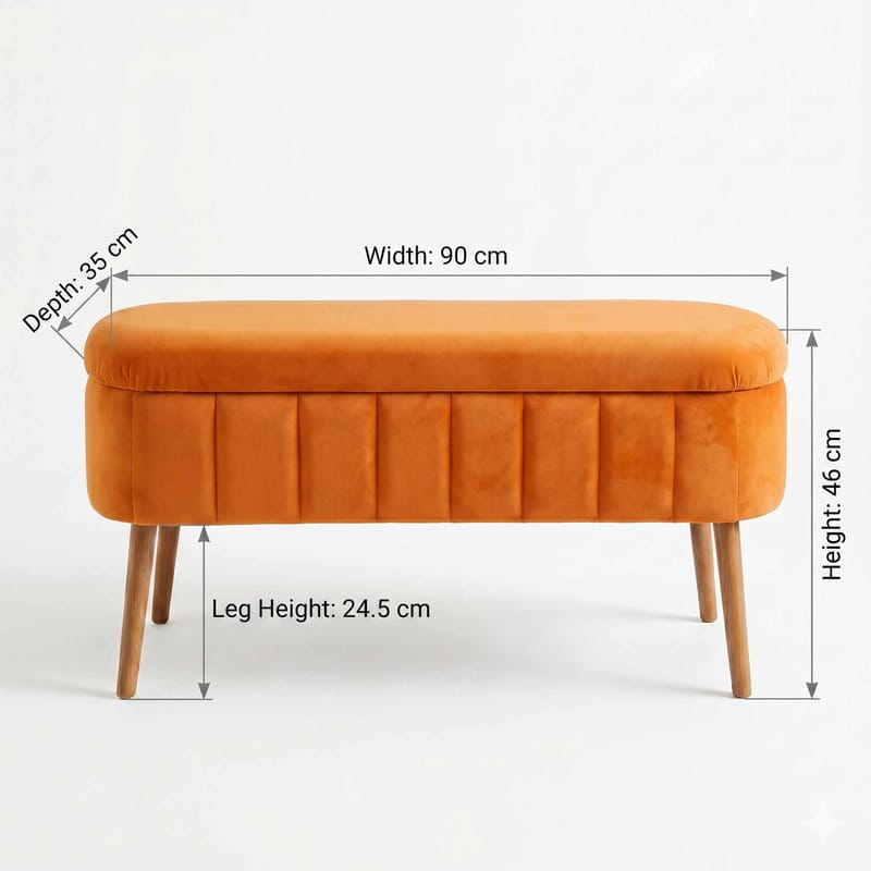 Armenia Sittpuff med förvaring 90 cm - Möbler - Stolar & fåtöljer - Pall & puff - Sittpuff