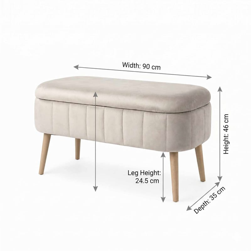Armenia Sittpuff med förvaring 90 cm - Möbler - Stolar & fåtöljer - Pall & puff - Sittpuff