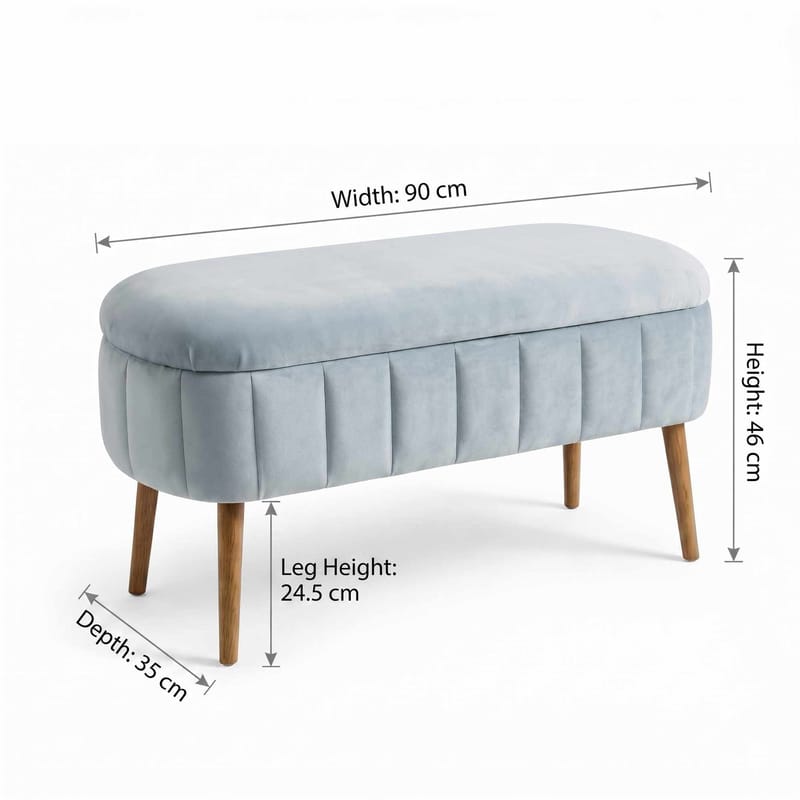 Armenia Sittpuff med förvaring 90 cm - Möbler - Stolar & fåtöljer - Pall & puff - Sittpuff