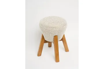 Brenric Howard fotpall 38 cm - Cream/Valnöt - Möbler - Stolar & fåtöljer - Pall & puff - Fotpall