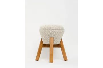 Brenric Howard fotpall 38 cm - Cream/Valnöt - Möbler - Stolar & fåtöljer - Pall & puff - Fotpall