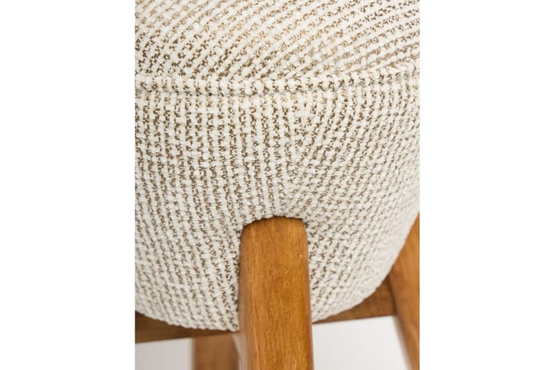 Brenric Howard fotpall 38 cm - Cream/Valnöt - Möbler - Stolar & fåtöljer - Pall & puff - Fotpall
