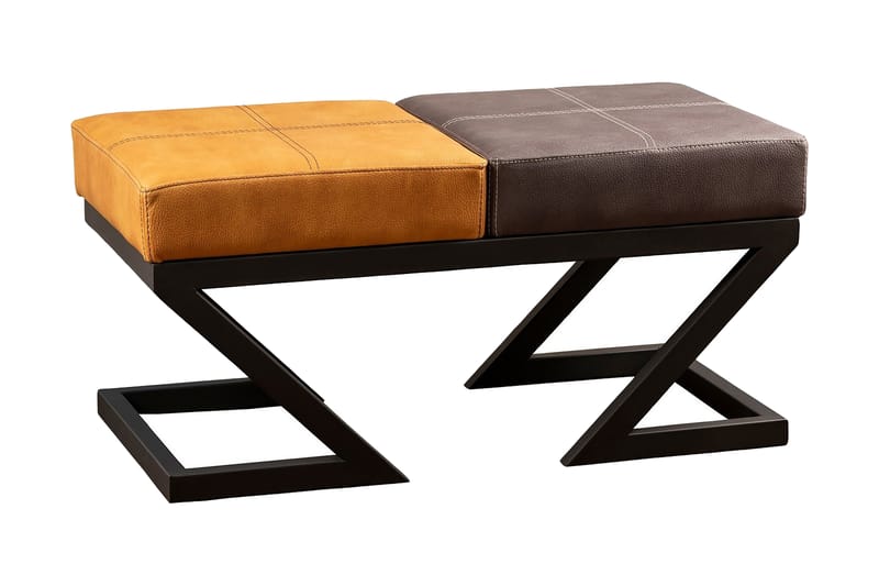 Brodarica Sittpall - Orange/Grå - Möbler - Stolar & fåtöljer - Pall & puff