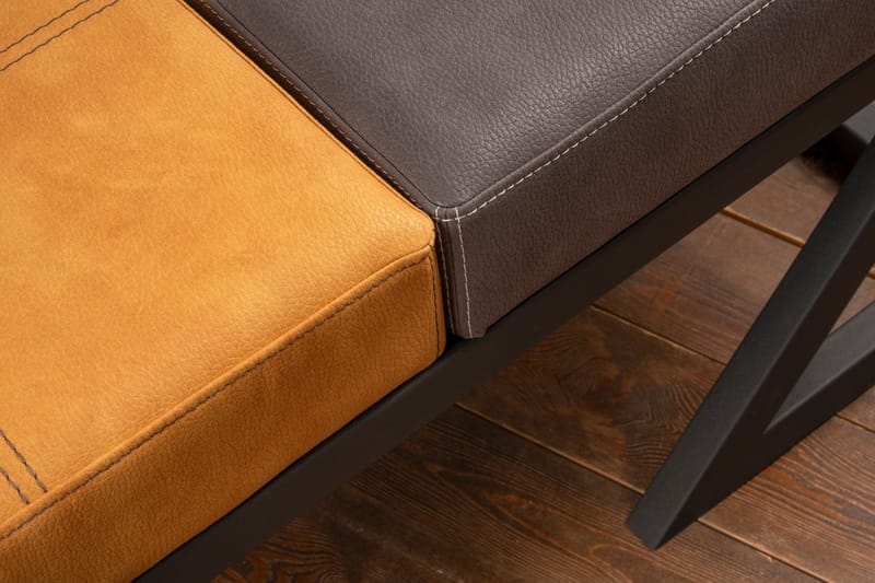 Brodarica Sittpall - Orange/Grå - Möbler - Stolar & fåtöljer - Pall & puff