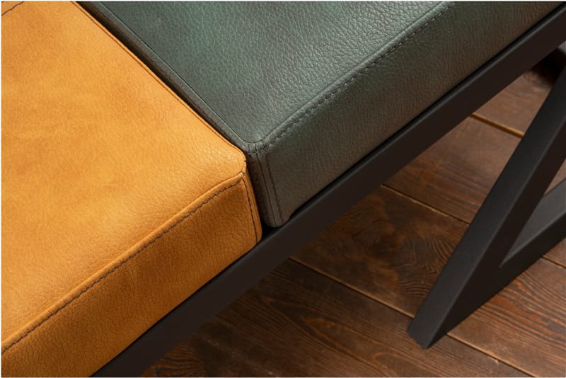 Brodarica Sittpall - Orange/Grön - Möbler - Stolar & fåtöljer - Pall & puff