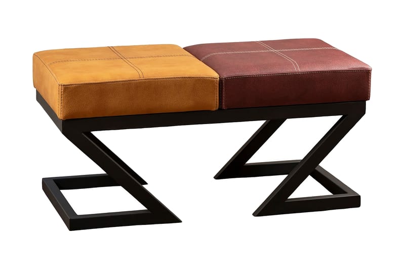 Brodarica Sittpall - Orange/Röd - Möbler - Stolar & fåtöljer - Pall & puff
