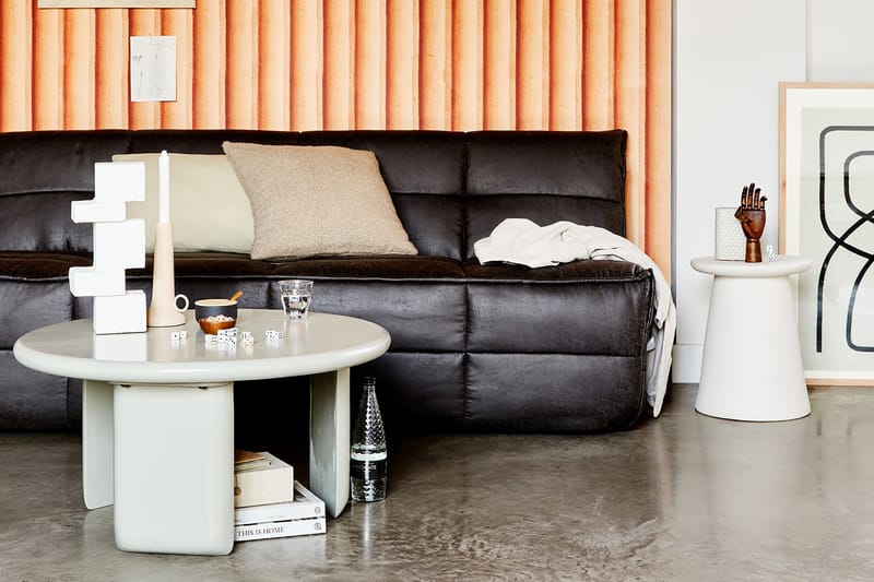 Brouwer Sittpall Rund - Vit - Möbler - Stolar & fåtöljer - Pall & puff