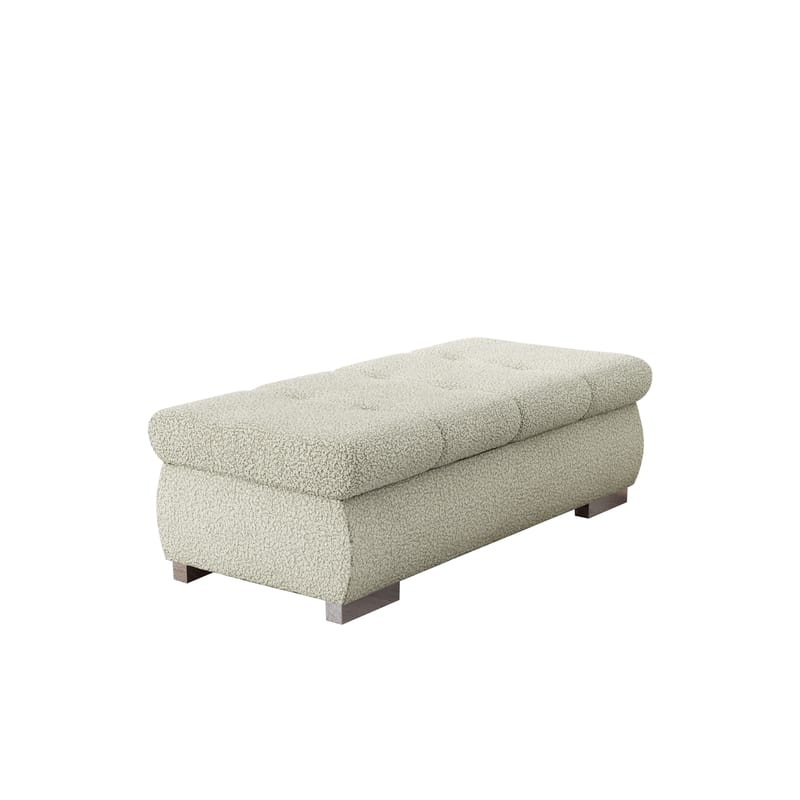 Cerys Fotpall 120 cm, Beige