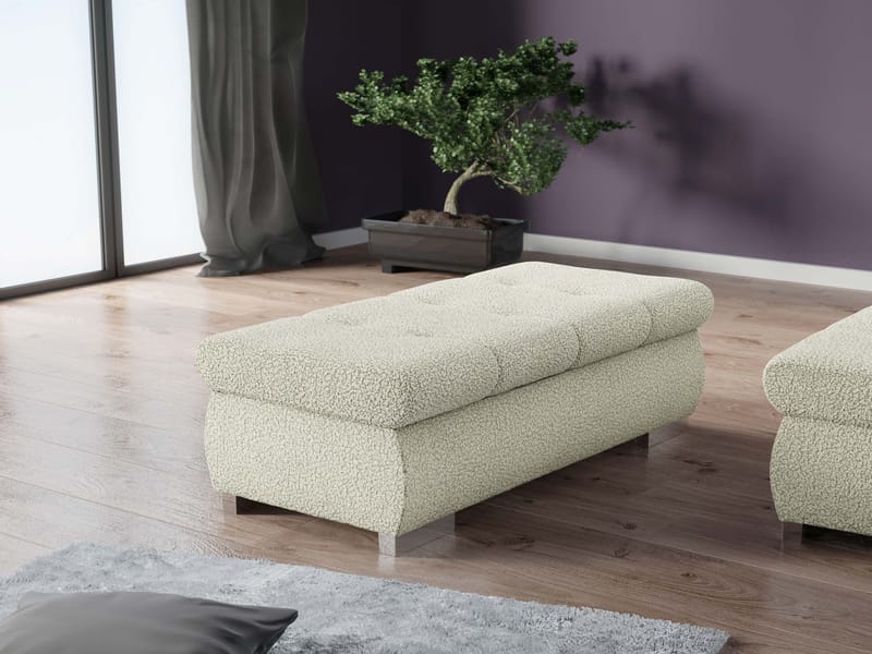 Cerys Fotpall 120 cm - Beige - Möbler - Stolar & fåtöljer - Pall & puff - Fotpall