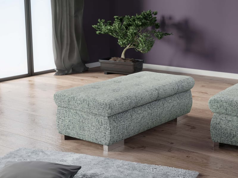 Cerys Fotpall 120 cm - Grå - Möbler - Stolar & fåtöljer - Pall & puff - Fotpall