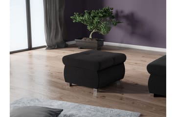 Cerys Fotpall 60 cm - Svart - Möbler - Stolar & fåtöljer - Pall & puff - Fotpall