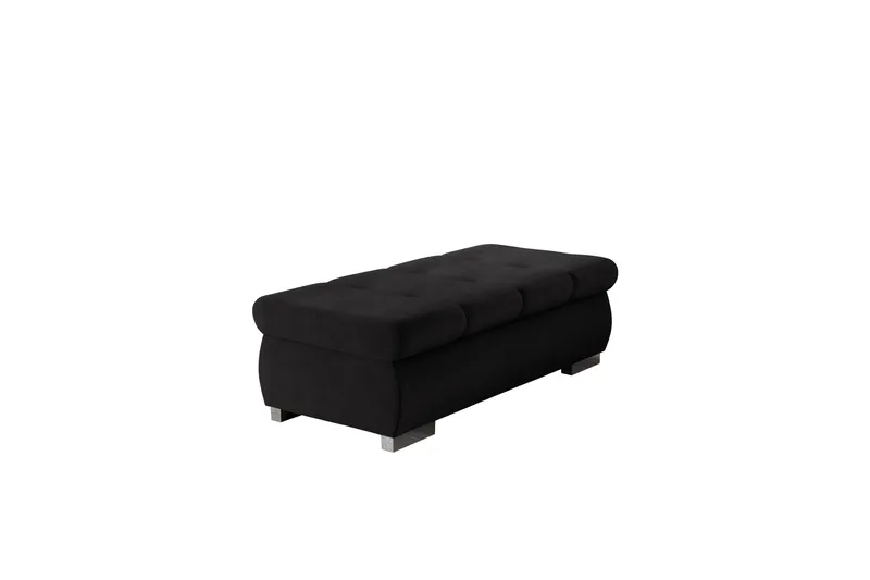 Cerys Fotpall 60 cm, Svart