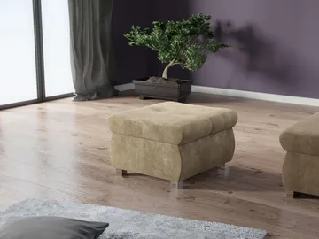 Cerys Fotpall - beige - Möbler - Stolar & fåtöljer - Pall & puff - Sittpuff