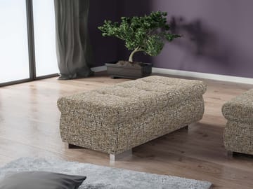 Cerys Fotpall - beige - Möbler - Stolar & fåtöljer - Pall & puff - Sittpuff