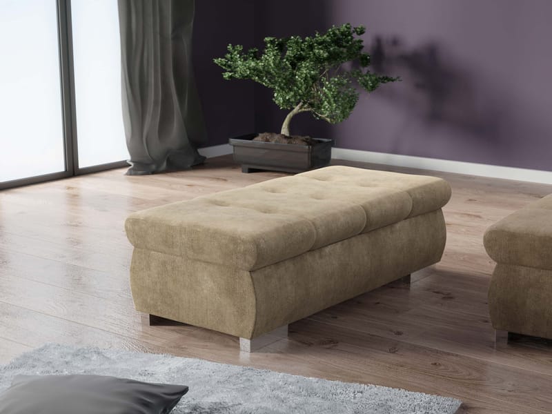 Cerys Fotpall - beige - Möbler - Stolar & fåtöljer - Pall & puff - Sittpuff