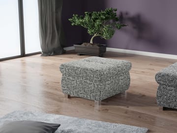 Cerys Fotpall - grå - Möbler - Stolar & fåtöljer - Pall & puff - Sittpuff