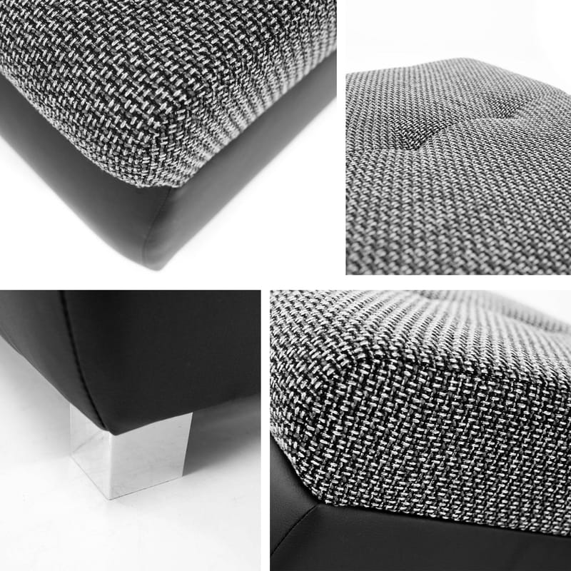 Cerys Fotpall - grå - Möbler - Stolar & fåtöljer - Pall & puff - Sittpuff