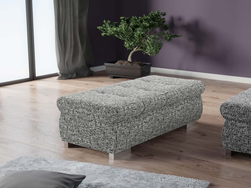 Cerys Fotpall - grå - Möbler - Stolar & fåtöljer - Pall & puff - Sittpuff