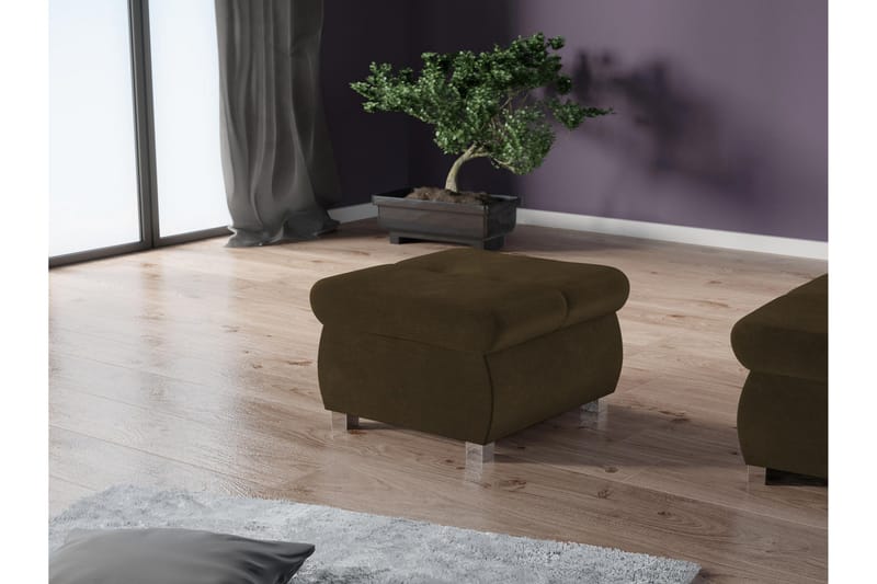 Cerys Sittpuff - Brun - Möbler - Stolar & fåtöljer - Pall & puff - Sittpuff