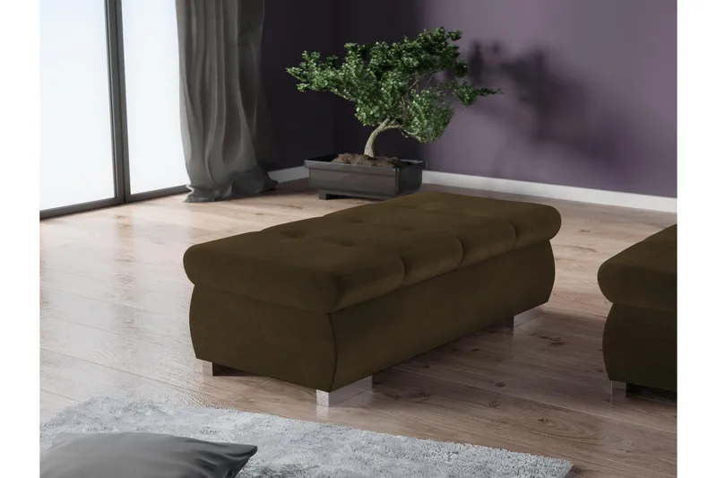 Cerys Sittpuff - Brun - Möbler - Stolar & fåtöljer - Pall & puff - Sittpuff