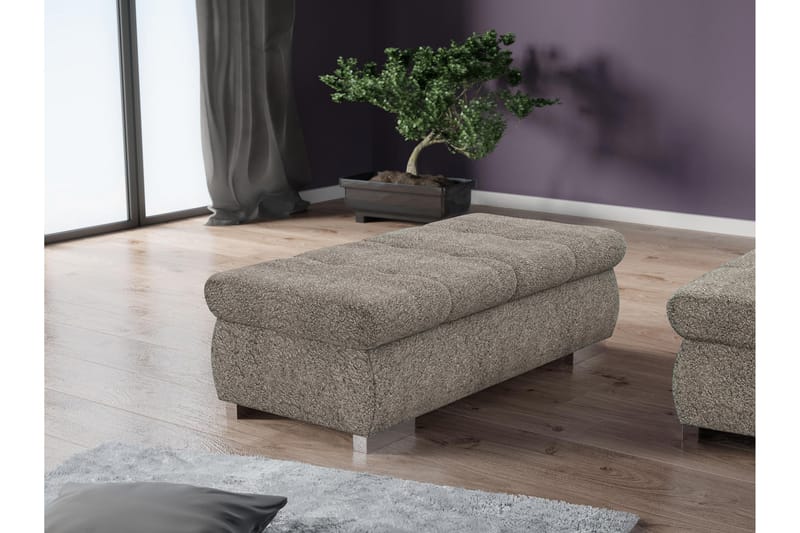 Cerys Sittpuff - Grå - Möbler - Stolar & fåtöljer - Pall & puff - Sittpuff
