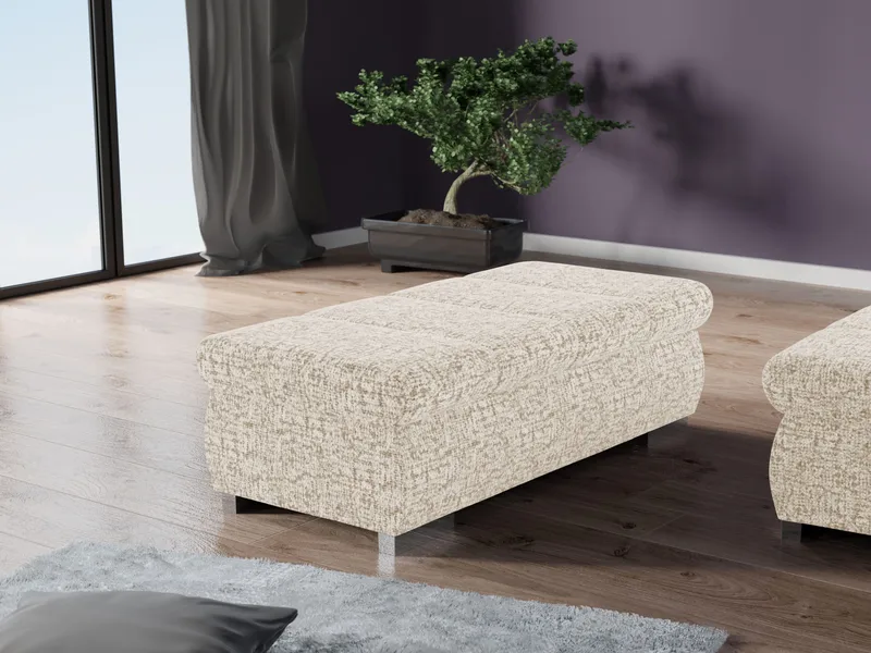 Cillo Fotpall - beige - Möbler - Stolar & fåtöljer - Pall & puff - Sittpuff