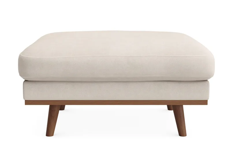 Copenhagen Premium Fotpall i Chenille, Beige