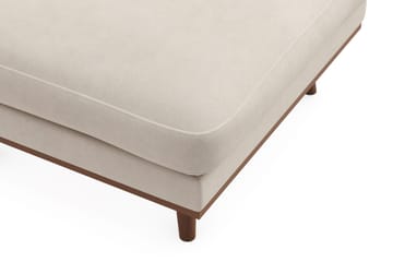 Copenhagen Premium Fotpall i Chenille - Beige - Möbler - Stolar & fåtöljer - Pall & puff - Fotpall