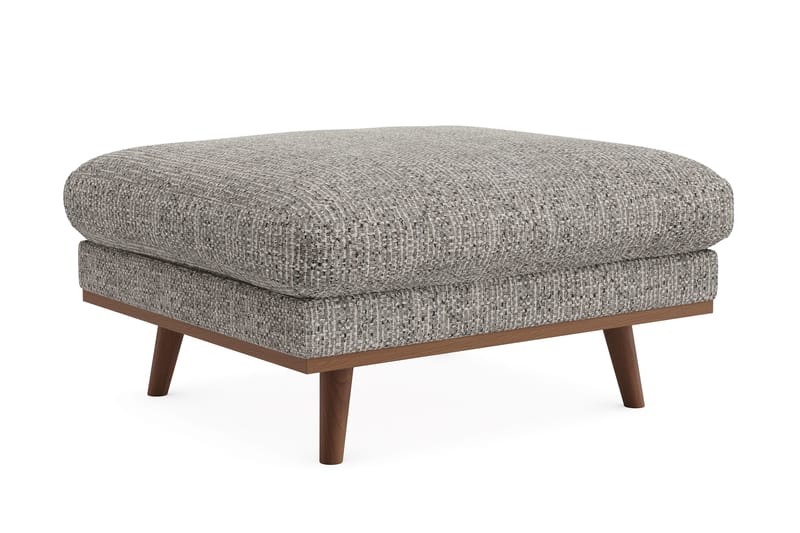 Copenhagen Premium Fotpall i Chenille - Grey - Möbler - Stolar & fåtöljer - Pall & puff - Fotpall