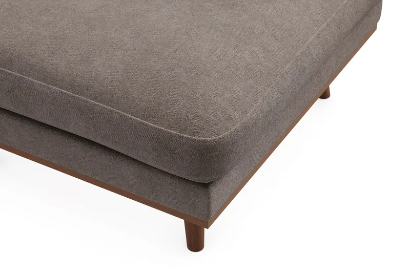 Copenhagen Premium Fotpall i Chenille - Brun - Möbler - Stolar & fåtöljer - Pall & puff - Fotpall