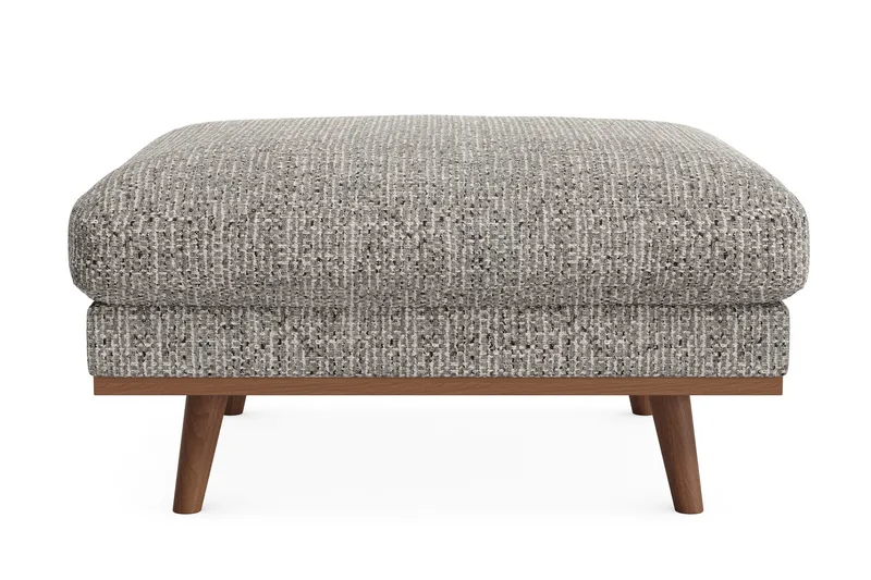 Copenhagen Premium Fotpall i Chenille, Grey