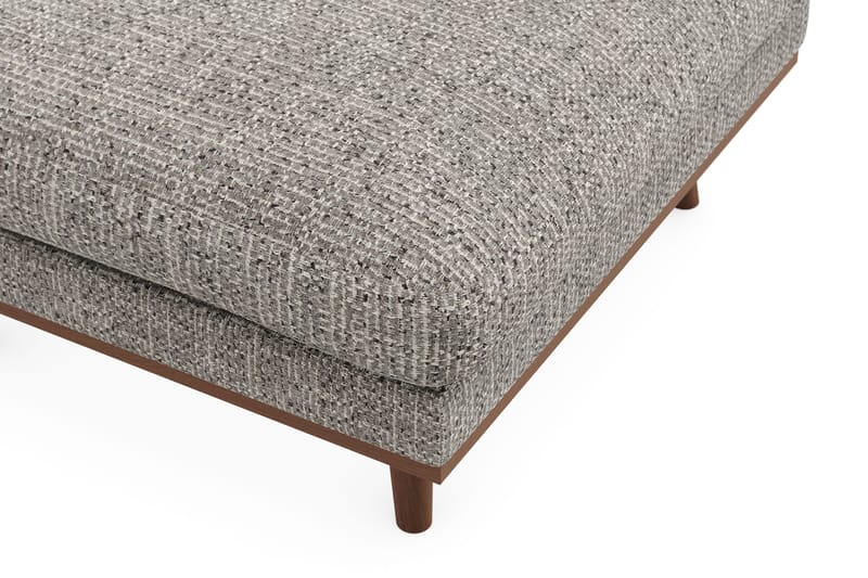 Copenhagen Premium Fotpall i Chenille - Grey - Möbler - Stolar & fåtöljer - Pall & puff - Fotpall