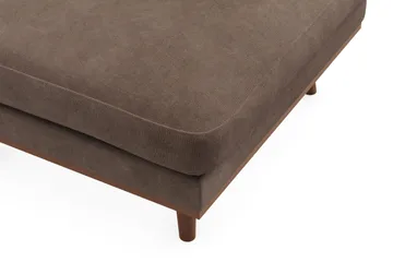 Copenhagen Premium Fotpall i Chenille - Mörkbrun - Möbler - Stolar & fåtöljer - Pall & puff - Fotpall