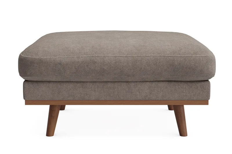 Copenhagen Premium Fotpall i Chenille, Brun