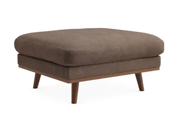 Copenhagen Premium Fotpall i Chenille - Mörkbrun - Möbler - Stolar & fåtöljer - Pall & puff - Fotpall