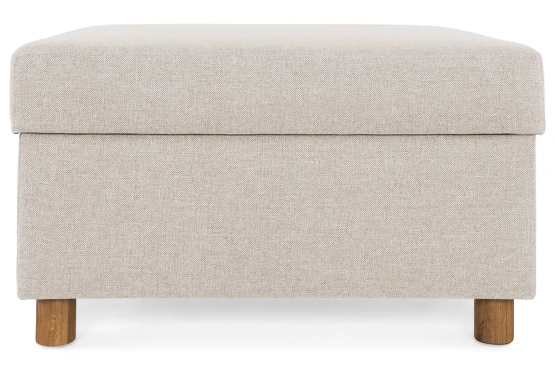 Crazy Fotpall med Förvaring 80x65, Beige