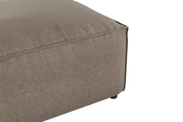Cubo 1-sits  Rektangulär Fotpallsmodul i Tyg 120 cm bred - Grå - Möbler - Stolar & fåtöljer - Pall & puff - Fotpall