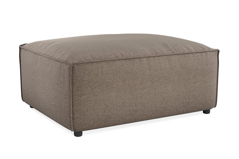 Cubo 1-sits  Rektangulär Fotpallsmodul i Tyg 120 cm bred - Grå - Möbler - Stolar & fåtöljer - Pall & puff - Fotpall