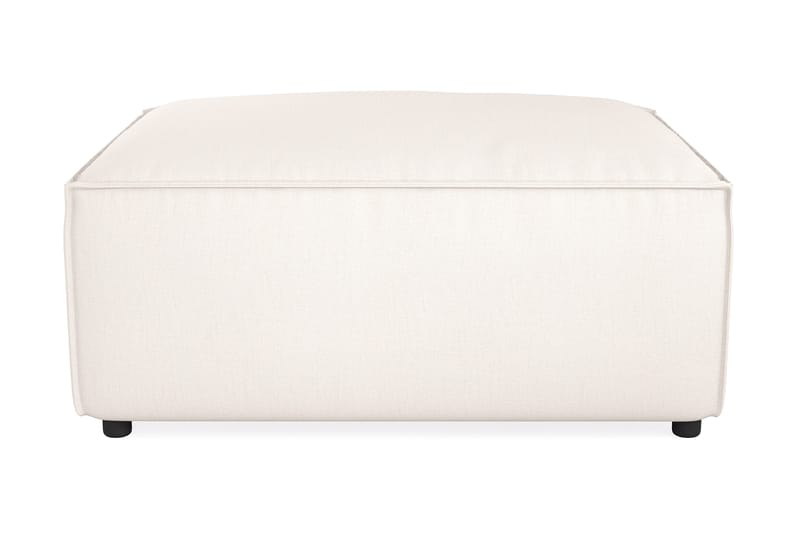 Cubo 1-sits  Rektangulär Fotpallsmodul i Tyg 80 cm bred, Ljusbeige