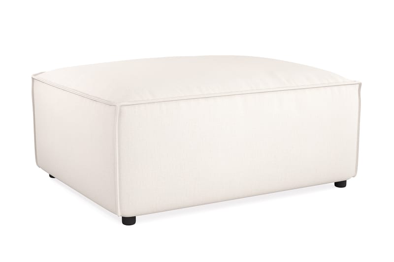 Cubo 1-sits  Rektangulär Fotpallsmodul i Tyg 80 cm bred - Ljusbeige - Möbler - Stolar & fåtöljer - Pall & puff - Fotpall