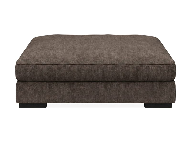 Dubai Fotpall i Tyg - Mörkbrun - Möbler - Stolar & fåtöljer - Pall & puff - Fotpall