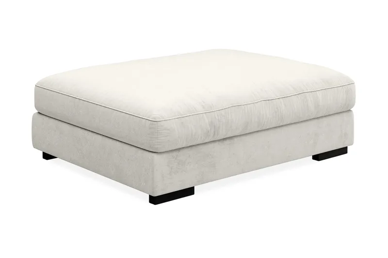 Dubai Fotpall Sammet - Vit - Möbler - Stolar & fåtöljer - Pall & puff - Fotpall