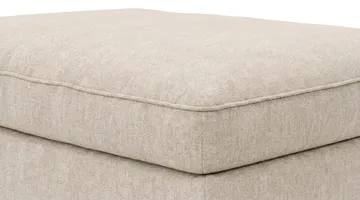 Dubai Rektangulär Fotpall 120x95 cm i Chenille - Beige - Möbler - Stolar & fåtöljer - Pall & puff - Fotpall