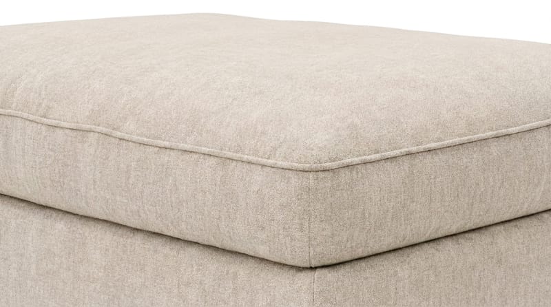 Dubai Rektangulär Fotpall 120x95 cm i Chenille - Beige - Möbler - Stolar & fåtöljer - Pall & puff - Fotpall
