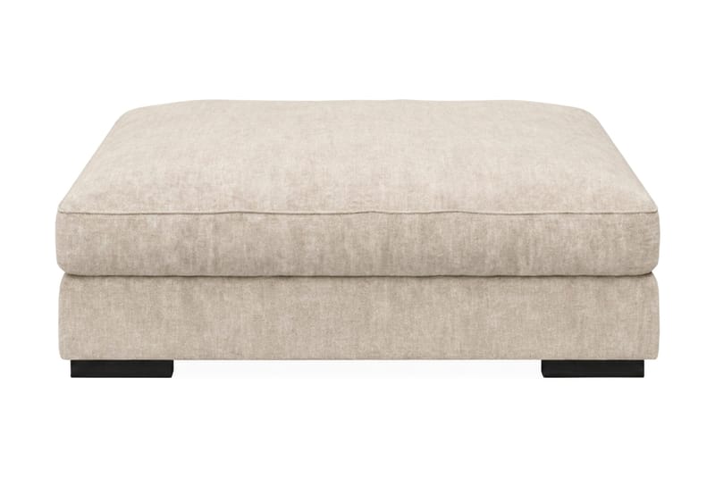 Dubai Rektangulär Fotpall 120x95 cm i Chenille - Beige - Möbler - Stolar & fåtöljer - Pall & puff - Fotpall