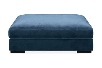 Dubai Rektangulär Fotpall 120x95 cm i Sammet - Blå - Möbler - Stolar & fåtöljer - Pall & puff - Fotpall