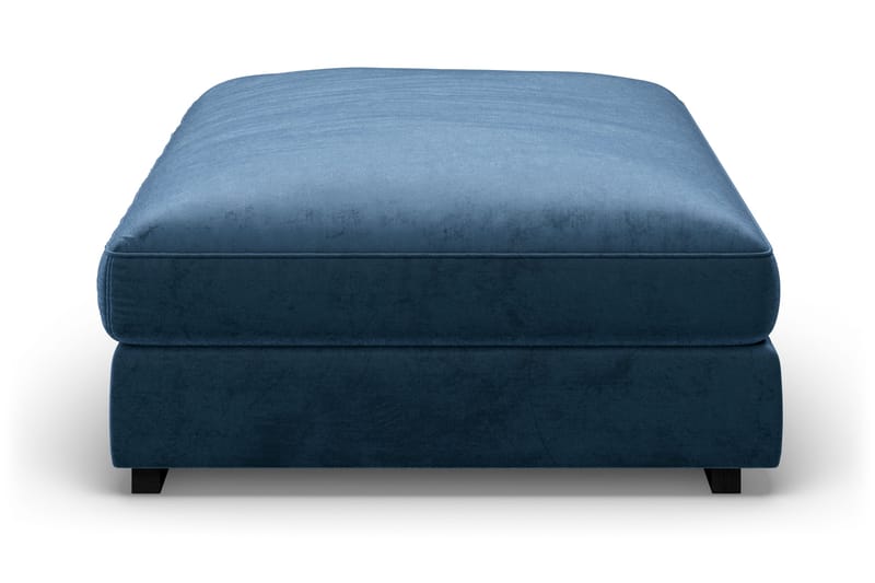 Dubai Rektangulär Fotpall 120x95 cm i Sammet - Blå - Möbler - Stolar & fåtöljer - Pall & puff - Fotpall