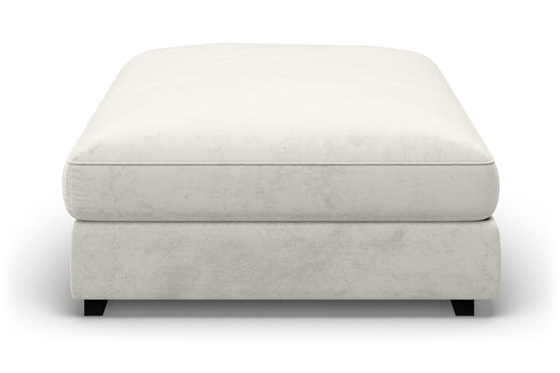 Dubai Rektangulär Fotpall 120x95 cm i Sammet - Vit - Möbler - Stolar & fåtöljer - Pall & puff - Fotpall